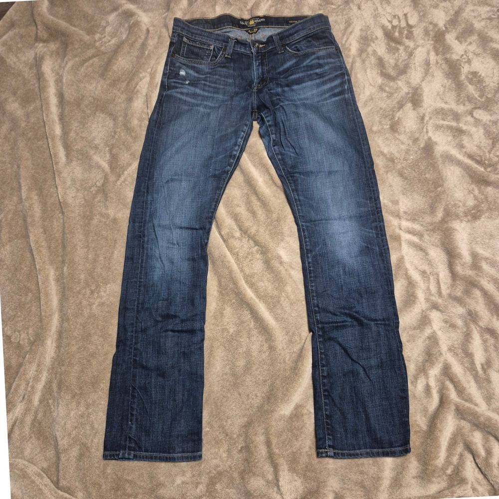 Lucky Brand Sienna Tomboy Jeans Dark Wash Straight Leg Denim Womens Size 6/28